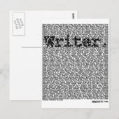 Schrijver. Briefkaart (Voorkant / Achterkant)