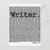 Schrijver. Briefkaart (Voorkant)