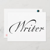 Schrijver Briefkaart (Voorkant / Achterkant)