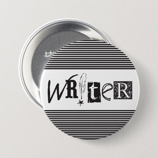 Schrijver Button (Voorkant /achterkant)