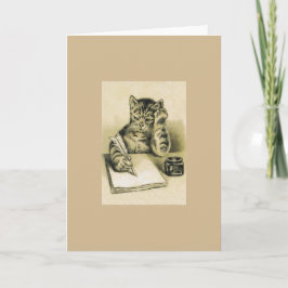  schrijver Cat Note Kaart