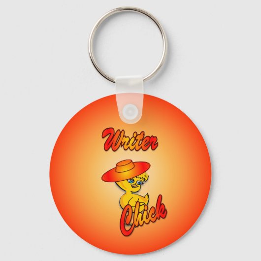 Schrijver Chick #5 Sleutelhanger (Voorkant)