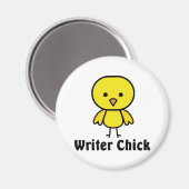 Schrijver Chick Magneet (Voorkant / Achterkant)