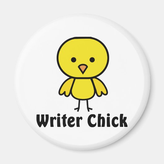 Schrijver Chick Magneet (Voorkant)