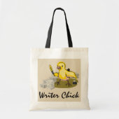 Schrijver Chick met papier, doezelaar en inkt Tote Bag (Voorkant)