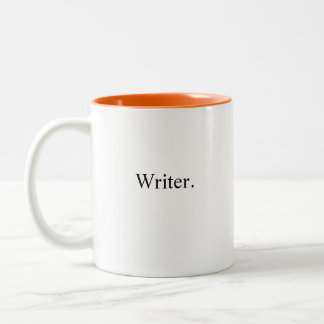 schrijver, creatief, verhalenverteller, romanschri tweekleurige koffiemok