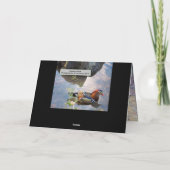 Schrijver: Davey Mandarin Duck Kaart (Achterkant)