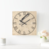  schrijver doezelaar vierkante klok (Huis)