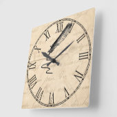  schrijver doezelaar vierkante klok (Hoek)