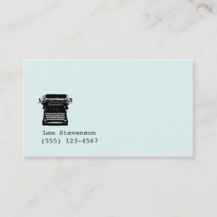 Schrijver, editor,  Typewriter Visitekaartje