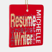 Schrijver Extraordinaire CUSTOM hervatten Keramisch Ornament (Rechts)