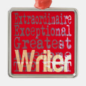 Schrijver Extraordinaire Metalen Ornament (Voorkant)