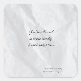 Schrijver Fortune Sticker – Aanmoediging voor schr