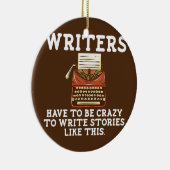 Schrijver Funny Author Poet Writer Novel Writers Keramisch Ornament (Rechts)