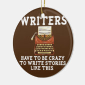 Schrijver Funny Author Poet Writer Novel Writers Keramisch Ornament (Links)