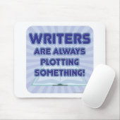 Schrijver geeft iets uit! muismat (Met muis)