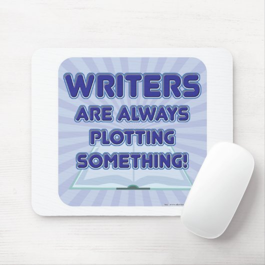 Schrijver geeft iets uit! muismat (Met muis)