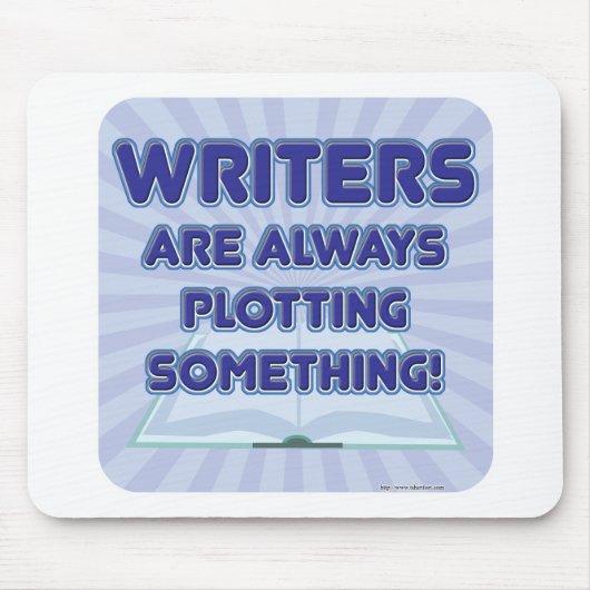Schrijver geeft iets uit! muismat (Voorkant)