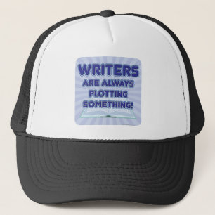 Schrijver geeft iets uit! trucker pet