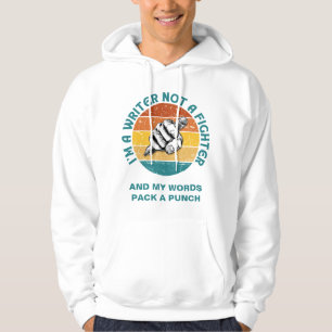 SCHRIJVER GEEN VECHTER Auteur NaNoWriMo Hoodie