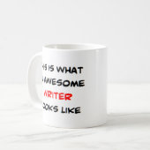 schrijver, geweldige koffiemok (Voorkant links)