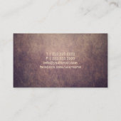 Schrijver Gold Pen Nib Elegant Visitekaartje (Achterkant)