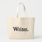 Schrijver. Grote Tote Bag (Voorkant)