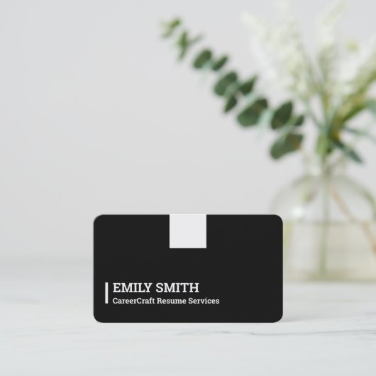 Schrijver hervatten visitekaartje (Staand voorkant)