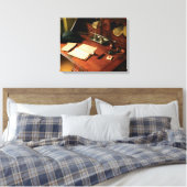 Schrijver - het bureau van een heer canvas afdruk (Insitu (Slaapkamer))