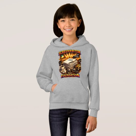Schrijver - Het Foundation Meisjes Hoodie (Voorkant volledig)