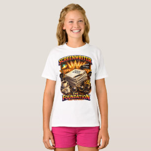 Schrijver - Het Meisjes T-Shirt van de Stichting