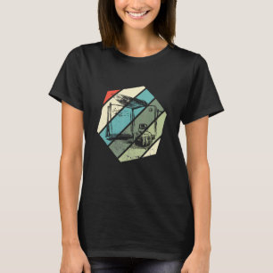 Schrijver Hexa Retro Novel Schrijven Leesboek T-shirt