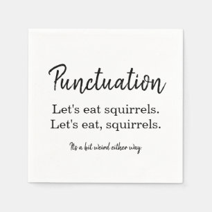 Schrijver Humor Funny Punctuation Typography Servet