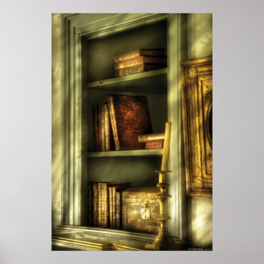 Schrijver - In de bibliotheek Poster (Voorkant)