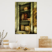 Schrijver - In de bibliotheek Poster (Keuken)