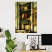 Schrijver - In de bibliotheek Poster (Thuiskantoor)