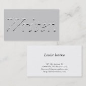 Schrijver "In reliëf" Grafisch Visitekaartje (Voorkant / Achterkant)