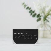 Schrijver in reliëfdruk visitekaartje (Staand voorkant)