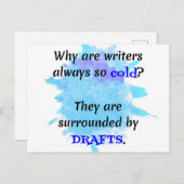 Schrijver Joke English Teacher Funny Gift Briefkaart (Voorkant / Achterkant)