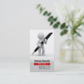 Schrijver Journalist Ballpoint Pen Visitekaartjes (Staand voorkant)