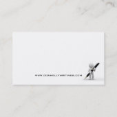 Schrijver Journalist Ballpoint Pen Visitekaartjes (Achterkant)