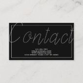 Schrijver journalist blogger visitekaartje (Achterkant)