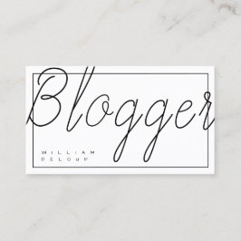 Schrijver journalist blogger visitekaartje