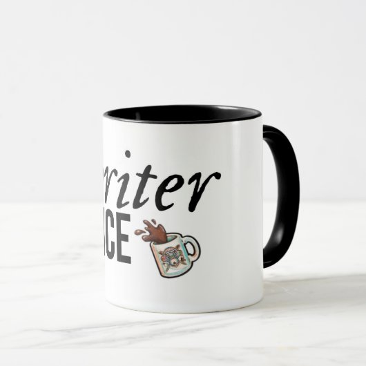 Schrijver Juice Mok (Voorkant rechts)