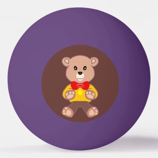 Schrijver: K.E.C. Teddy Bear Ping Pong Ball (Voorkant)