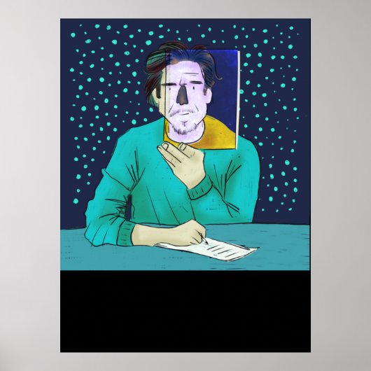 Schrijver - Karl Ove Knausgaard Poster (Voorkant)