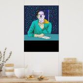 Schrijver - Karl Ove Knausgaard Poster (Keuken)