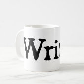 Schrijver. Koffiemok (Voorkant links)