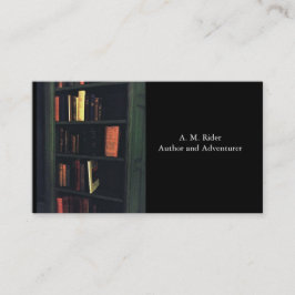 Schrijver, Librarian, Bibliophile Visitekaartje