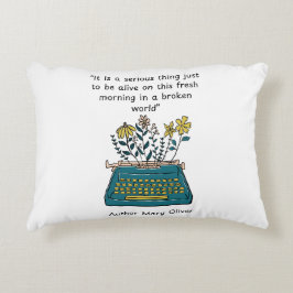 Schrijver: Mary Oliver Collector, Sommer Hamilton Accent Kussen